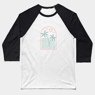 Summer Beach Vibes 1 Baseball T-Shirt